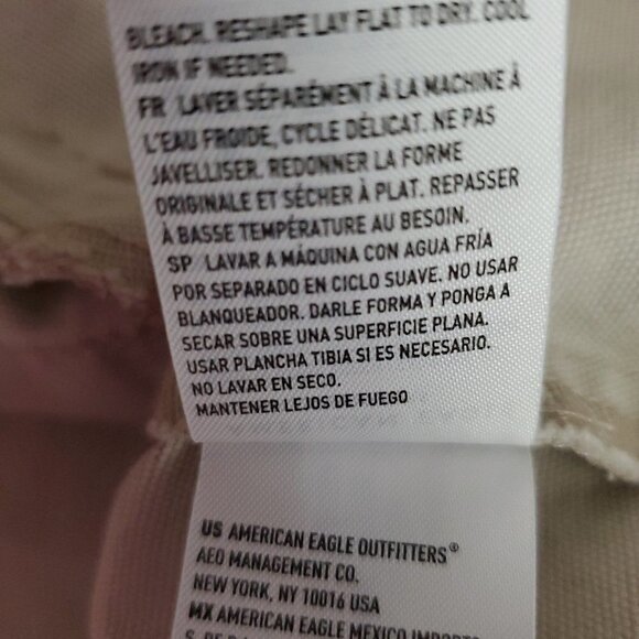 ❤️414 American Eagle Outfitters Oversize Button Up Tan Camouflage Shirt Jacket - Picture 6 of 9